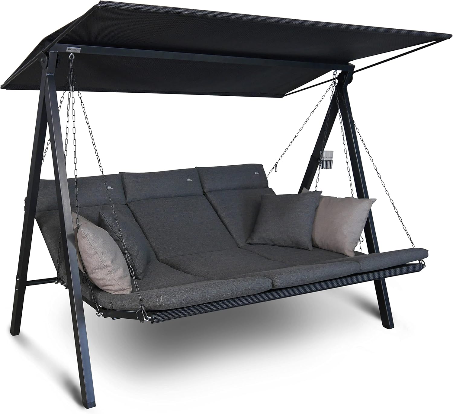 Angerer Freizeitmöbel GmbH Hollywoodschaukel Lounge Smart - Gartenschaukel Made in Germany -
