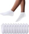 YouShow Sneaker Socken Herren Damen 10 Paar Kurze Halbsocken Quarter Baumwolle Unisex