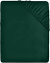 Utopia Bedding – Spannbettlaken 90x200cm – Grün – Gebürstete Polyester-Mikrofaser
