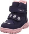 Superfit Mädchen Husky1 Baby Warm Gefütterte Gore-tex Blau/Rosa 8020 Schneestiefel