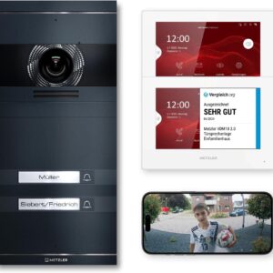 Metzler VDM10 2.0 Video Sprechanlage Komplett Set – mit austauschbarem Namensschild –