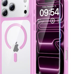 TAURI für iPhone 17 Pro Max Hülle 6,9″ mit Panzer Schutz Glas Folie, Kompatibel mit MagSafe,