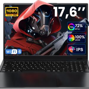 jumper Laptop 17,6 Zoll, 100% sRGB FHD Display, 16GB RAM 512GB SSD + 128GB eMMC, N95 CPU,