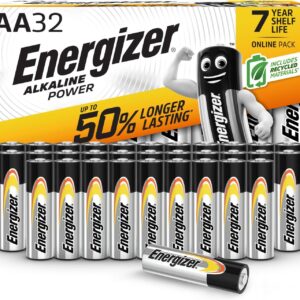 Energizer Alkaline Power Batterien AA (32 Stück) – Hochleistungsbatterien 1,5V – Batterie