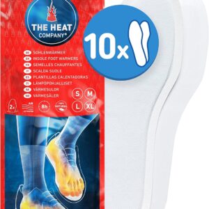 THE HEAT COMPANY Sohlenwärmer – 5, 10 oder 30 Paar – EXTRA WARM – Wärmesohlen – Fußwärmer –