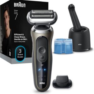Braun Series 7 Elektrorasierer Herren, Rasierapparat mit 60 Min. Akkulaufzeit, 4in1