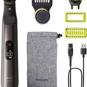 PHILIPS OneBlade Pro 360 Face & Body – elektrischer Rasierer, Trimmer & Bodygroomer, 2x 360