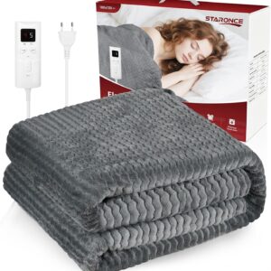 Heizdecke 180×130 cm – 9 Heizstufen & Abschaltautomatik mit Überhitzungsschutz –