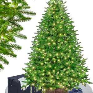 EveXmas – Adele Grün-185 cm-100% Spritzguss-mit Beleuchtung- Künstlicher