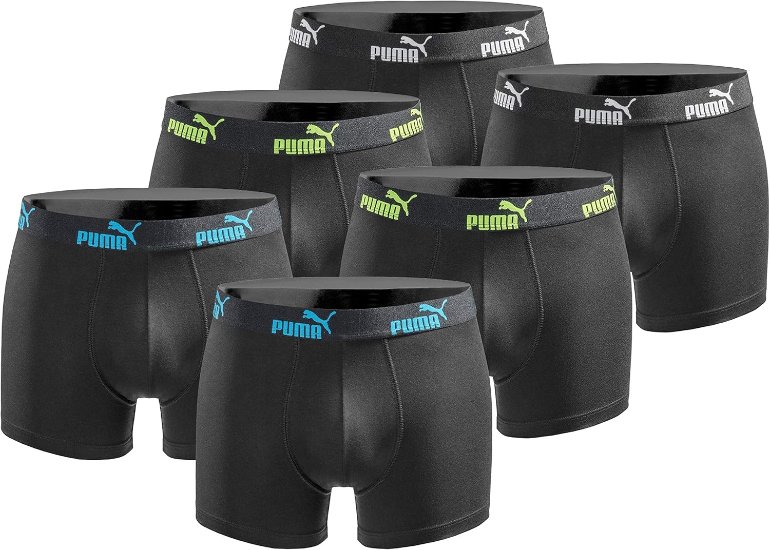 PUMA Boxershort 6er Pack Herren Basic Black Limited Edition
