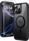 TAURI für iPhone 16 Pro Max Hülle 6,9″ mit Panzer Schutz Glas Folie, Kompatibel mit MagSafe,