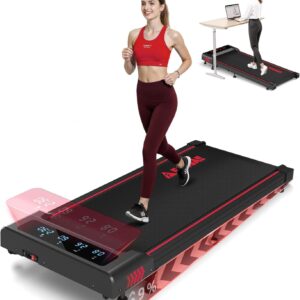 Walking Pad Laufband für Zuhause, 4-IN 1 Laufband Schreibtisch mit 9% Steigung, 2.5HP