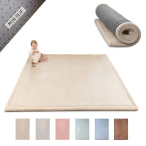 Hakuna Matte Wolkenweiche Spielmatte Baby 200x150x2,5cm, beige – Teppich für Kinderzimmer