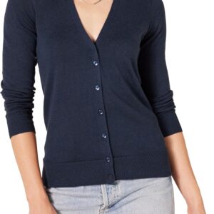 Amazon Essentials Damen Leichter Cardigan mit V-Ausschnitt (in Übergröße erhältlich)