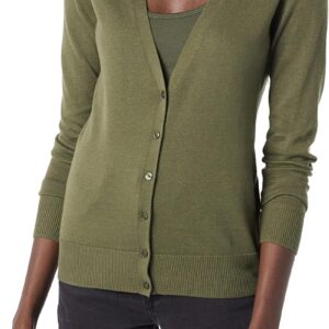 Amazon Essentials Damen Leichter Cardigan mit V-Ausschnitt (in Übergröße erhältlich)