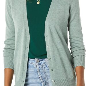 Amazon Essentials Damen Leichter Cardigan mit V-Ausschnitt (in Übergröße erhältlich)