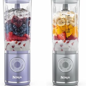 Ninja Blast Max Tragbarer Mixer/Blender/Smoothie Maker, 2 x 570 ml, wiederaufladbar,