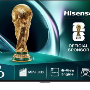 Hisense 65U7Q Fernseher 65 Zoll, 4K Mini LED ULED, Smart TV, Hi-View AI Engine, 144Hz Game