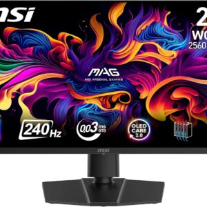 MSI MAG 273QP QD-OLED X24 26,5-Zoll-WQHD-Gaming-Monitor – 2560 x 1440 Quantum Dot OLED Panel