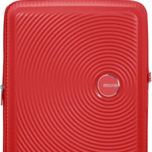 American Tourister Soundbox – Spinner S Erweiterbar Handgepäck, 55 cm, 35.5/41 L, Rot (Coral