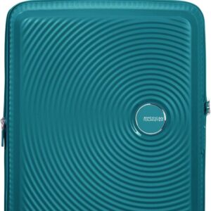 American Tourister Soundbox – Spinner S Erweiterbar Handgepäck, 55 cm, 35.5/41 L, Grün (Jade