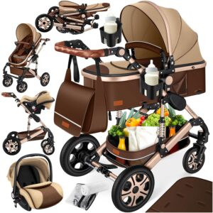 KESSER® Loops 4 in 1 Kinderwagen Kombikinderwagen Komplett-Set inkl. Babywanne & Buggy