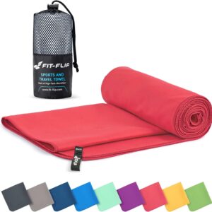 Fit-Flip Mikrofaser Handtuch schnelltrocknend für Fitness, Sport & Sauna