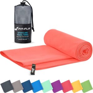 Fit-Flip Mikrofaser Handtuch schnelltrocknend für Fitness, Sport & Sauna