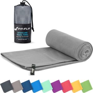 Fit-Flip Mikrofaser Handtuch schnelltrocknend für Fitness, Sport & Sauna