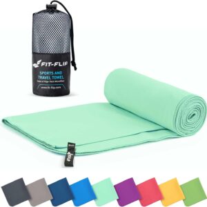 Fit-Flip Mikrofaser Handtuch schnelltrocknend für Fitness, Sport & Sauna