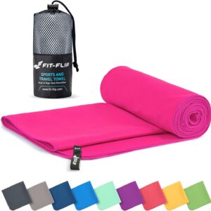 Fit-Flip Mikrofaser Handtuch schnelltrocknend für Fitness, Sport & Sauna