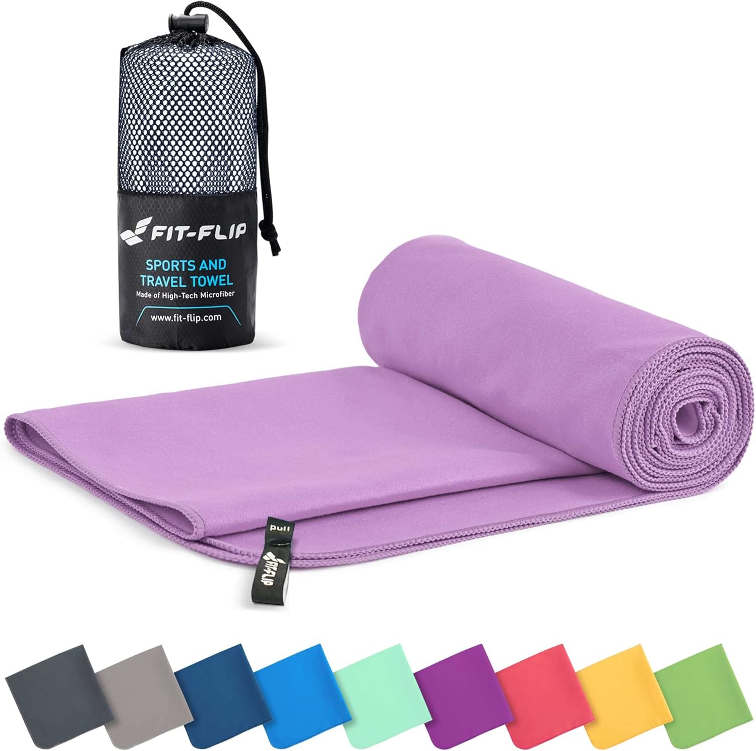 Fit-Flip Mikrofaser Handtuch schnelltrocknend für Fitness, Sport & Sauna