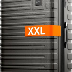 Travely Polycarbonate Suitcase Large 87 cm XXL – 150 L Inner Volume, Very Robust Hard Case