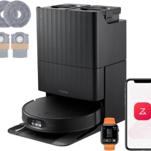 roborock Qrevo Edge 2 Set Saugroboter mit Wischfunktion&Hebarem Wischmopp | 25.000 Pa, 80 °C