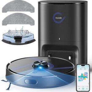 Vyzzle Saugroboter mit Wischfunktion 10000 Pa und Absaugstation 3,5L | LiDAR Navigation, 180