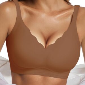 Vtelor Bügelloser BH Damen Ohne Bügel Push up BH Große Brüste Starker Halt | Vtelor Soft,